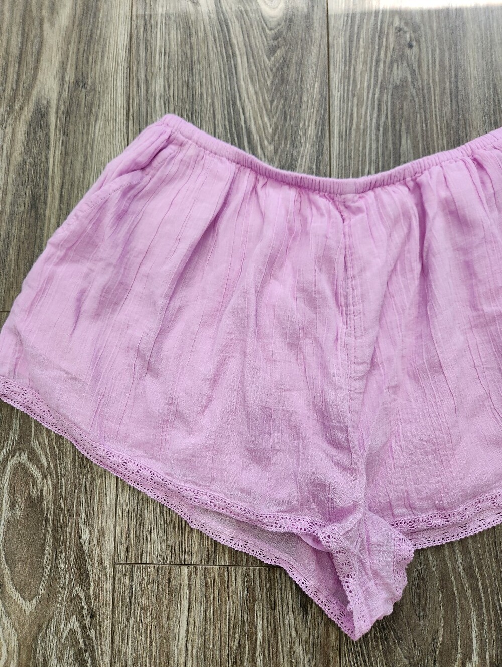 Free- Est Free People Cotton Shorts Lavander Pink Cotton Size Medium